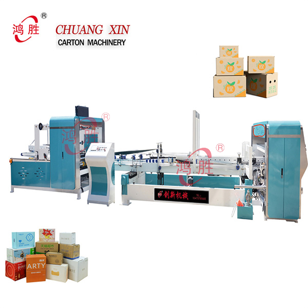 Automatic Gluing Folder Packing Stitching Pasting Gluer Folding Corrugated Machines