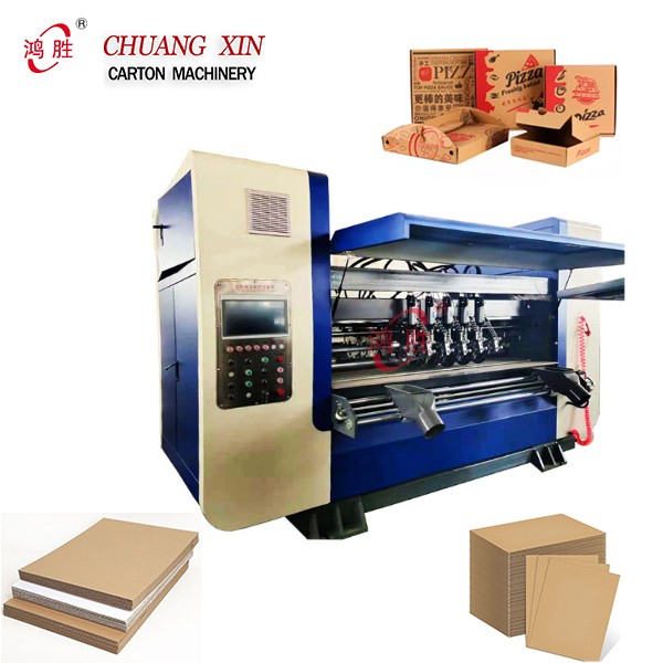 380V Cardboard Box Cutting Machine , 2500mm Thin Blade Rotary Machine