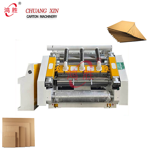 Automatic single face e flute corrugated cardboard carton paper box products making machine