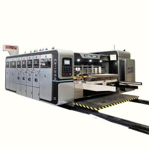 Best 4 Color Flexo Printer Slotter Die Cutter Corrugated Box Machine