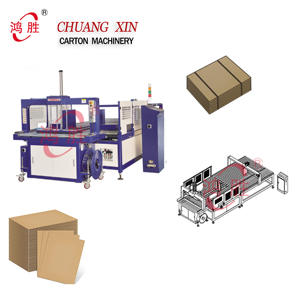 Bundling Paperboard Box Automatic Tying PP Packing Carton Corrugated Strapping Machinery