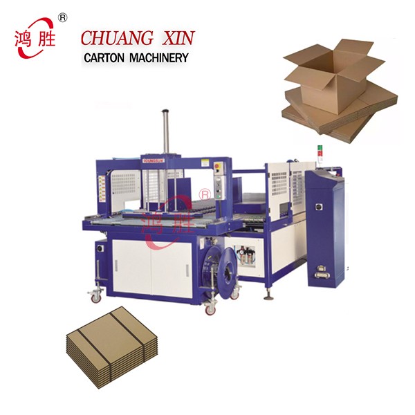 Bundling Paperboard Box Automatic Tying PP Packing Carton Corrugated Strapping Machinery