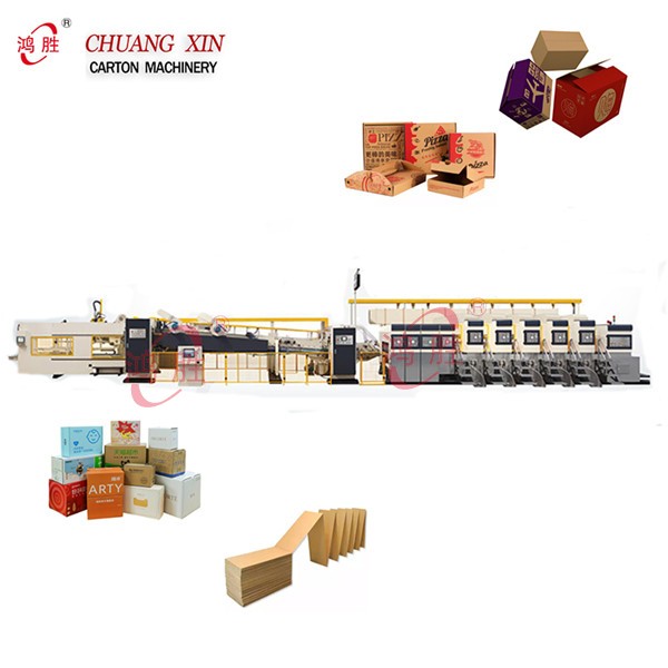 Carton Box Making Printing Folding and gluing Machines 