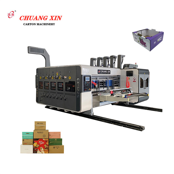 Full automatic paper carton box product making machinery corrugated box forming machine