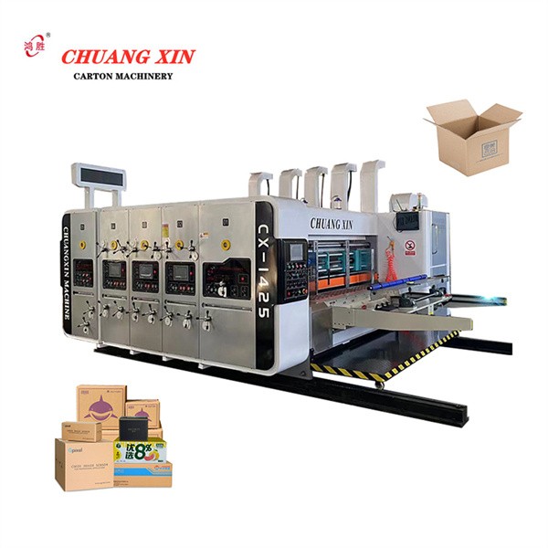 Full automatic paper carton box product making machinery corrugated box forming machine
