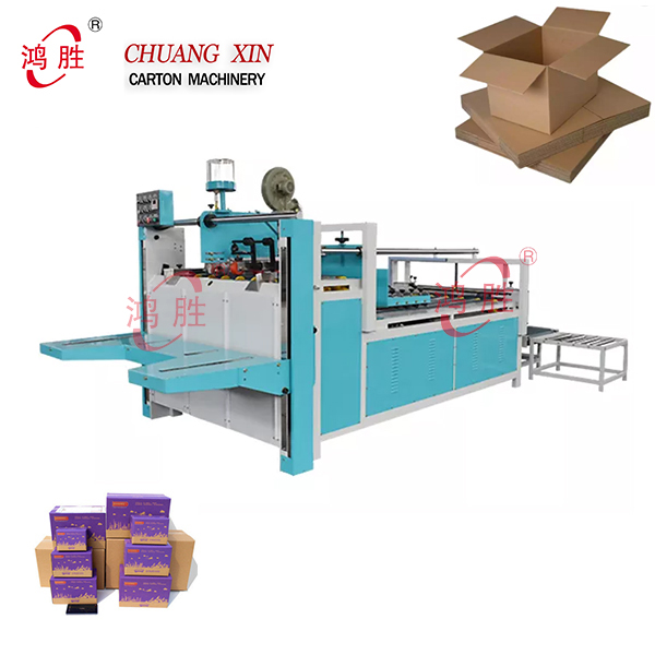 Gluing Folding Packing Semi-Auto Cardboard Carton Pasting Semi-Auto Corrugated Machines