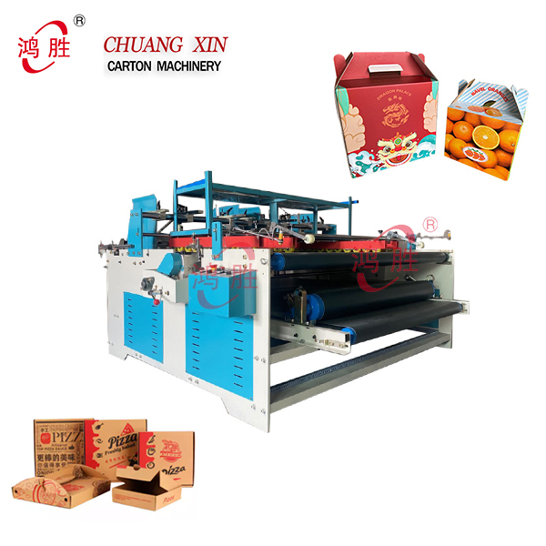 Gluing Folding Pasting Packing Cardboard Carton Semi-Auto Machines