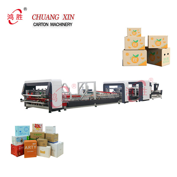 Packing Carton Machine Express Box Type Gluing Floding Pasting Machines