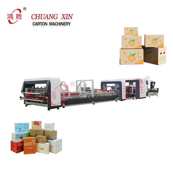 Packing Carton Machine Express Box Type Gluing Floding Pasting Machines