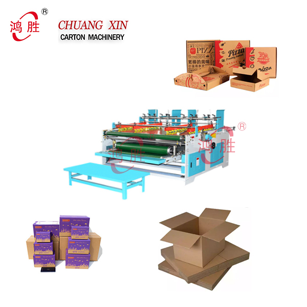 Packing Corrugated Carton Gluing Folding Pasting Press Box Type Gluer Folder Machines