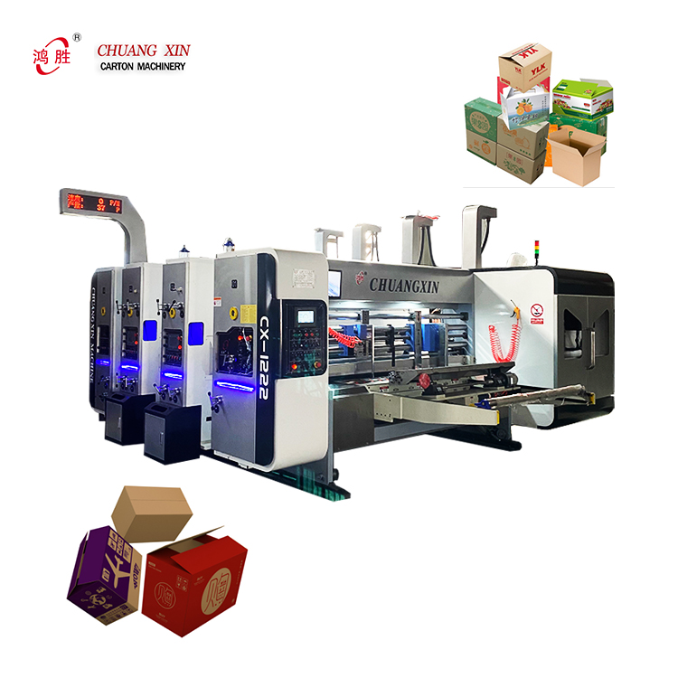 Printing Slotter Die Cutter Automatic Cardboard Carton Machine