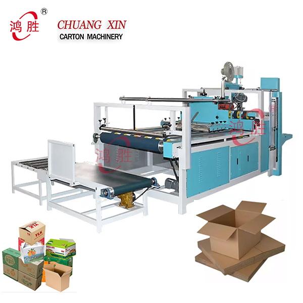 Semi-Automatic Manual Feeding Paper Box Carton Folding Gluing Machine