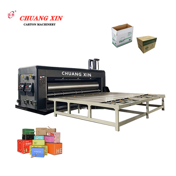 Two Colors Printing Slotting Paper Carton Die Cutting Semi-Auto Printer Machines