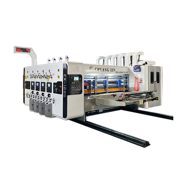 automatic flexo printer slotter（die cutter）stacker machine