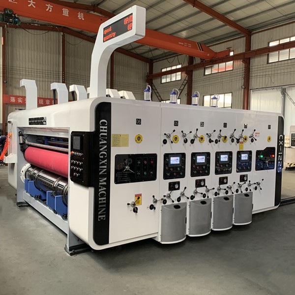 automatic flexo printer slotter（die cutter）stacker machine