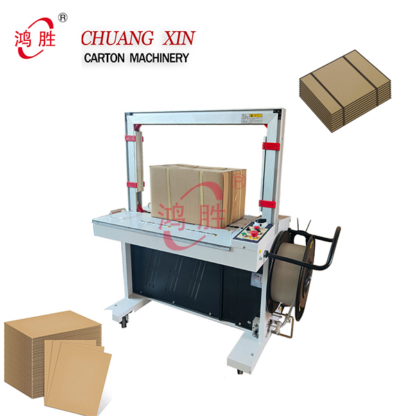  semi automatic carton strapping machine high table PP carton box strapping tool